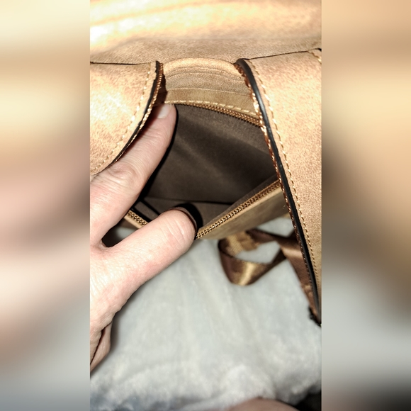 IMITATION SUEDE BACKPACK PURSE - Picture 11 of 14